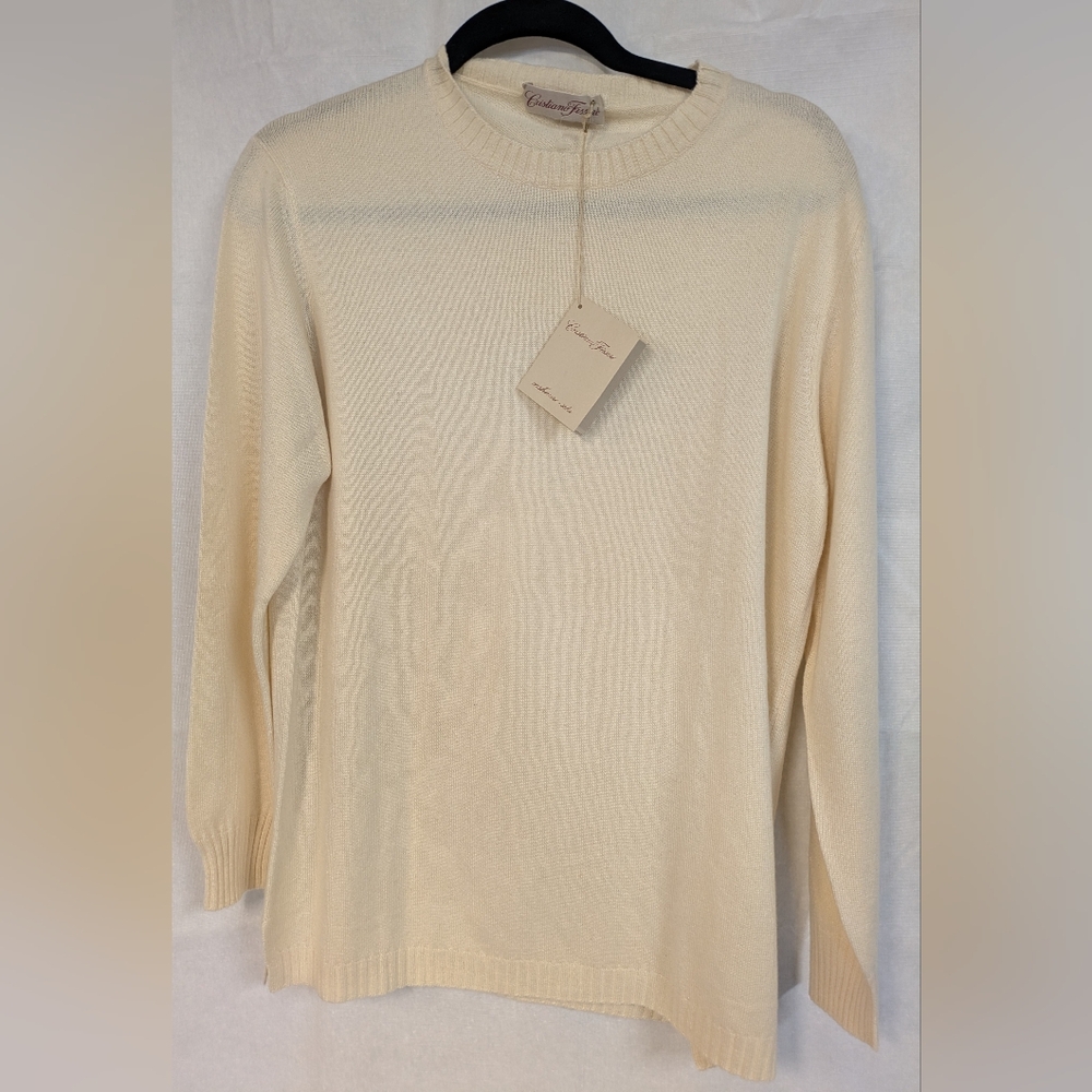 Nwt Christiano Fissore Cashmere / Silk Sweater XL